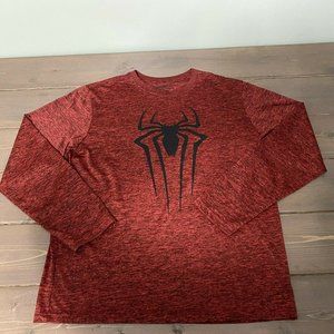 Marvel The Amazing Spider Man 2 Long Sleeve T-Shirt Red Mens Size Medium 38/40